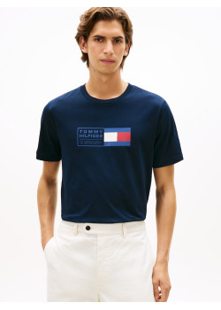 Tommy Hilfiger pánske tričko s NYC logom modré