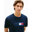 Tommy Hilfiger pánske tričko s NYC logom modré Tommy Hilfiger pánske tričko s NYC logom modré