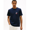 Tommy Hilfiger tričko s vyšívaným logom Regular modré Tommy Hilfiger tričko s vyšívaným logom Regular modré