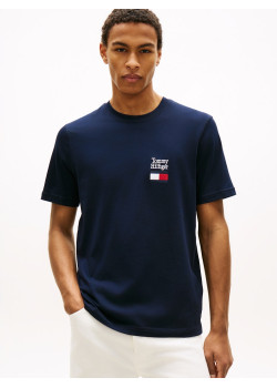 Tommy Hilfiger tričko s vyšívaným logom Regular modré