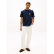 Tommy Hilfiger tričko s vyšívaným logom Regular modré Tommy Hilfiger tričko s vyšívaným logom Regular modré