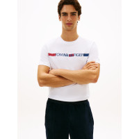 Tommy Hilfiger pánske tričko Brand Love biele Tommy Hilfiger pánske tričko Brand Love biele