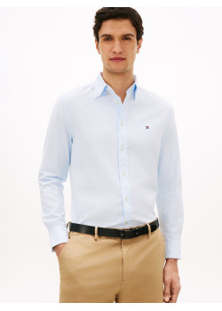 Tommy Hilfiger košeľa TH Flex Dobby modrá