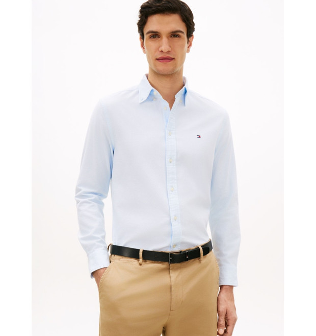 Tommy Hilfiger košeľa TH Flex Dobby modrá Tommy Hilfiger košeľa TH Flex Dobby modrá
