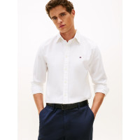 Tommy Hilfiger košeľa TH Flex Dobby biela Tommy Hilfiger košeľa TH Flex Dobby biela