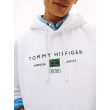 Tommy Hilfiger mikina s kapucňou Logo Terry biela Tommy Hilfiger mikina s kapucňou Logo Terry biela