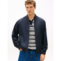 Tommy Hilfiger bomber bunda s logom tmavomodrá Tommy Hilfiger bomber bunda s logom tmavomodrá