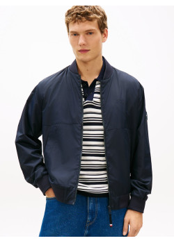 Tommy Hilfiger bomber bunda s logom tmavomodrá