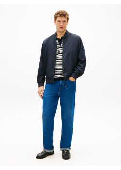 Tommy Hilfiger bomber bunda s logom tmavomodrá