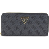 Guess peňaženka Laurel 4G Logo maxi tmavosivá Guess peňaženka Laurel 4G Logo maxi tmavosivá