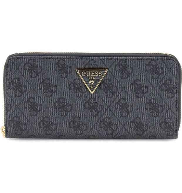 Guess peňaženka Laurel 4G Logo maxi tmavosivá Guess peňaženka Laurel 4G Logo maxi tmavosivá