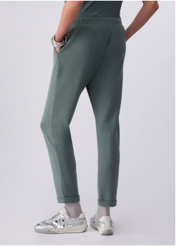 Liu Jo Scuba Nohavice Slim Fit zelené