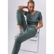 Liu Jo Scuba Nohavice Slim Fit zelené