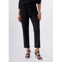Liu Jo Slim-Fit nohavice s lemom čierne