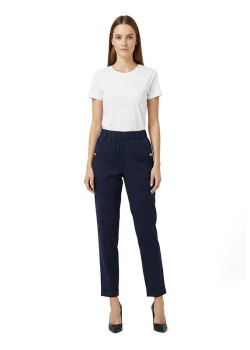 Liu Jo Slim-Fit nohavice s lemom modré