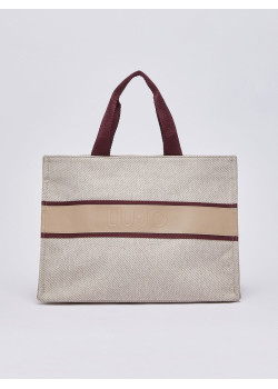 Liu Jo priestranná shopper kabelka béžová