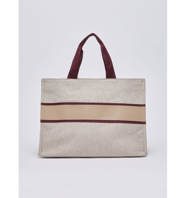 Liu Jo priestranná shopper kabelka béžová