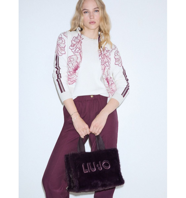 Liu Jo teddy kabelka Small Tote fialová