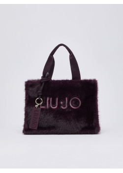 Liu Jo teddy kabelka Small Tote fialová