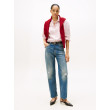 Tommy Hilfiger Dámska košeľa Relaxed Fit s červenými pásmi biela Tommy Hilfiger Dámska košeľa Relaxed Fit s červenými pásmi biela
