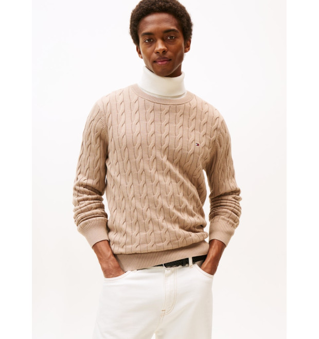 Tommy Hilfiger pánsky sveter béžový Tommy Hilfiger pánsky sveter béžový