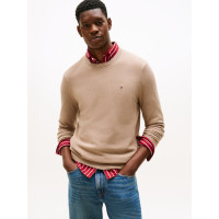 Tommy Hilfiger pánsky sveter štrukturovaný béžový Tommy Hilfiger pánsky sveter štrukturovaný béžový