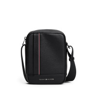 Tommy Hilfiger Metal Logo Crossbody Reporter taška čierna Tommy Hilfiger Metal Logo Crossbody Reporter taška čierna