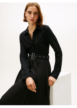 Tommy Hilfiger šaty áčkového strihu čierna