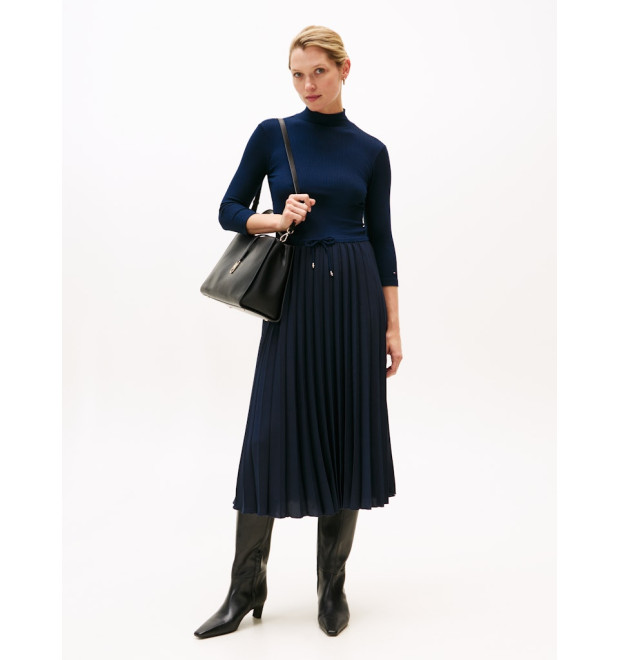 Tommy Hilfiger kombinované Midi šaty modré Tommy Hilfiger kombinované Midi šaty modré