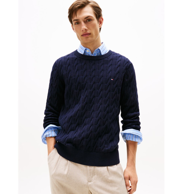 Tommy Hilfiger pánsky sveter modrý Tommy Hilfiger pánsky sveter modrý