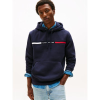 Tommy Hilfiger pánska mikina s výrazným prvkom modrá