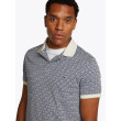 Tommy Hilfiger tričko Interlock bielomodré Tommy Hilfiger tričko Interlock bielomodré