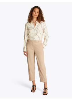 Tommy Hilfiger dámske elegantné osminové nohavice béžové