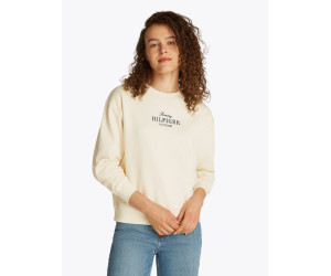 Tommy Hilfiger dámska mikina s vyšitým logom béžová