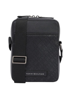 Tommy Hilfiger Monogram crossbody Reporter taška čierna