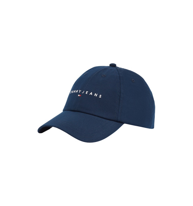 Tommy Jeans šiltovka Linear Logo 6 Panel modrá Tommy Jeans šiltovka Linear Logo 6 Panel modrá