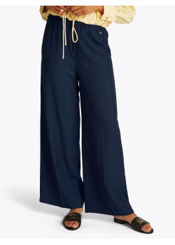 Tommy Hilfiger dámske nohavice Loose Pull-On modré