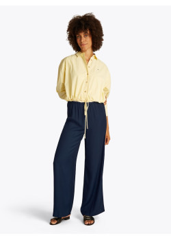 Tommy Hilfiger dámske nohavice Loose Pull-On modré