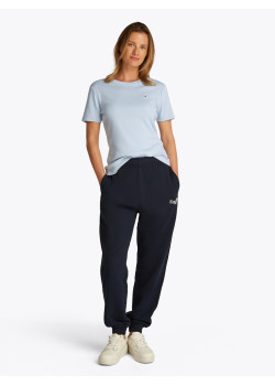 Tommy Hilfiger dámske Slim bavlnené tričko svetlomodré