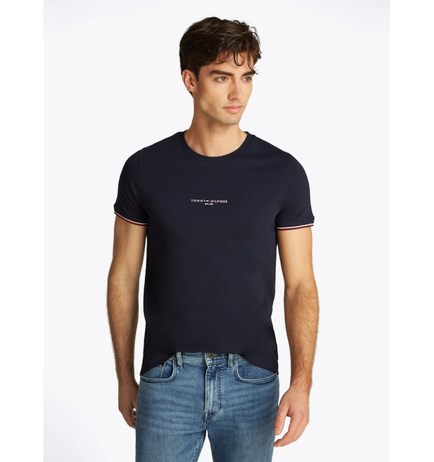 Tričko Tommy Hilfiger MW0MW32584DW5 Modrá Tričko Tommy Hilfiger MW0MW32584DW5 Modrá