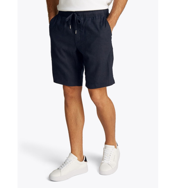 Tommy Hilfiger pánske ľanové kraťasy modré Tommy Hilfiger pánske ľanové kraťasy modré