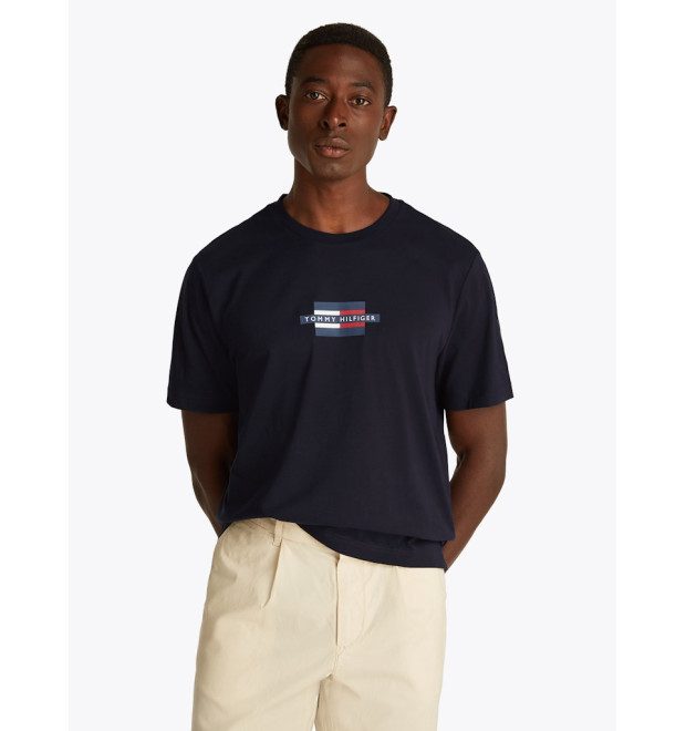 Tričko Tommy Hilfiger MW0MW38636DW5 Modrá Tričko Tommy Hilfiger MW0MW38636DW5 Modrá