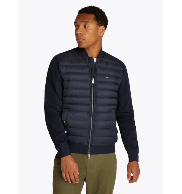 Tommy Hilfiger pánska mikina s predným prešívaním modrá Tommy Hilfiger pánska mikina s predným prešívaním modrá