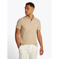 Tommy Hilfiger pánske polo tričko béžové Tommy Hilfiger pánske polo tričko béžové