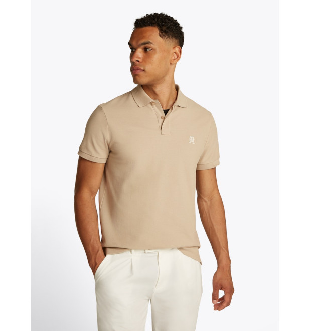 Tommy Hilfiger pánske polo tričko béžové Tommy Hilfiger pánske polo tričko béžové