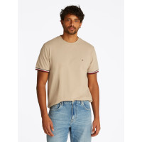 Tommy Hilfiger pánske tričko béžové Tommy Hilfiger pánske tričko béžové