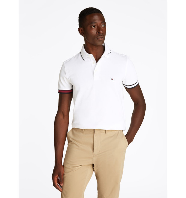 Tommy Hilfiger Slim Fit Polo tričko biele