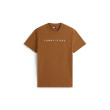 Tommy Jeans pánske tričko s vyšívaným logom hnedé