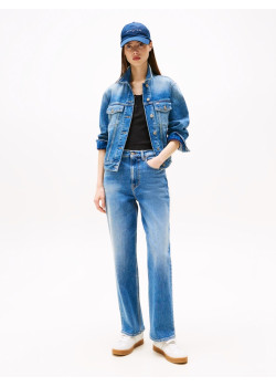 Tommy Jeans Slim dámske rovné rifle modré