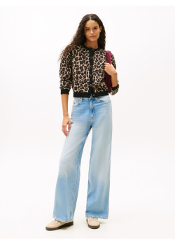 Tommy Jeans Claire dámske široké rifle modré